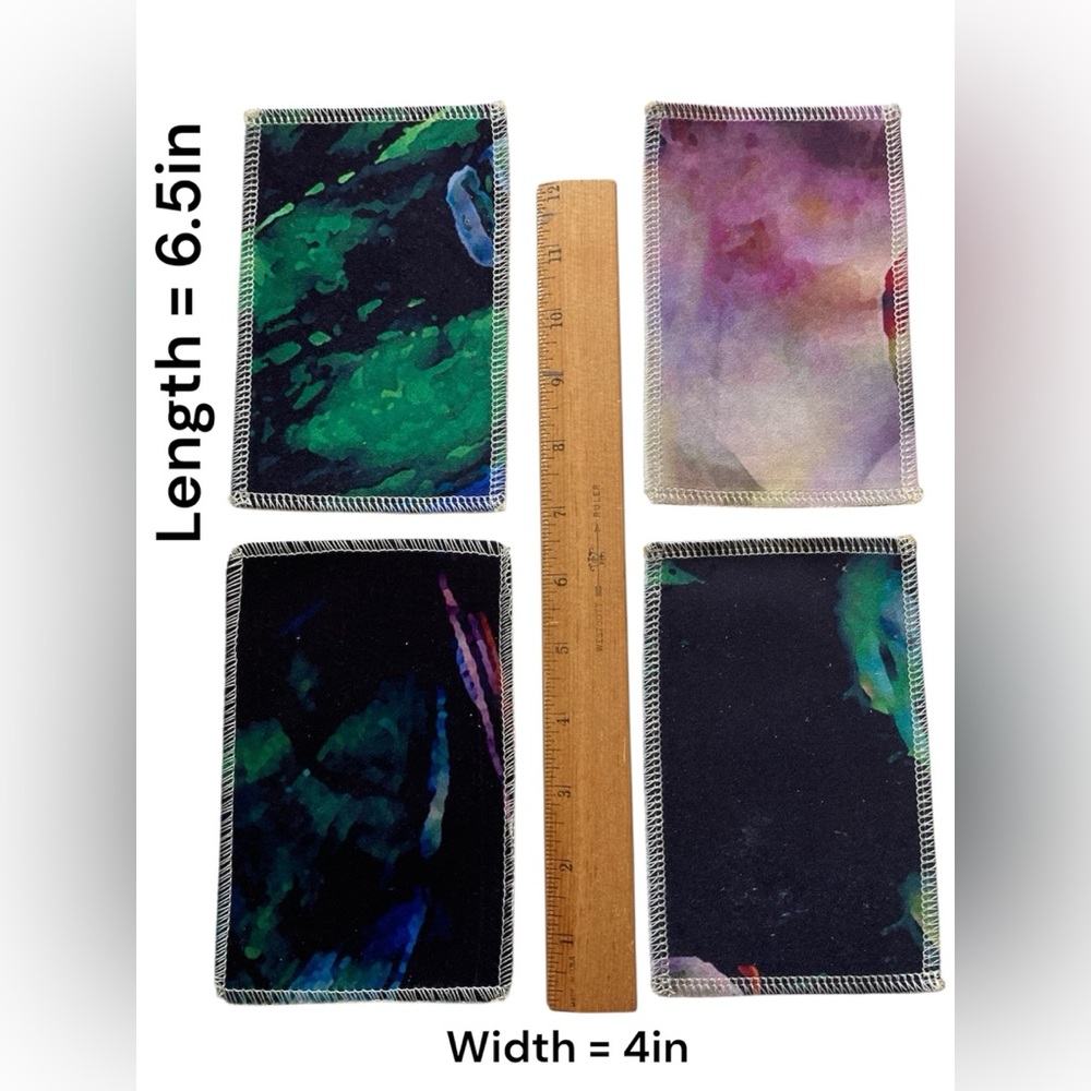 Colorful Abstract Fabric Samples/ Swatches. DiY fabric